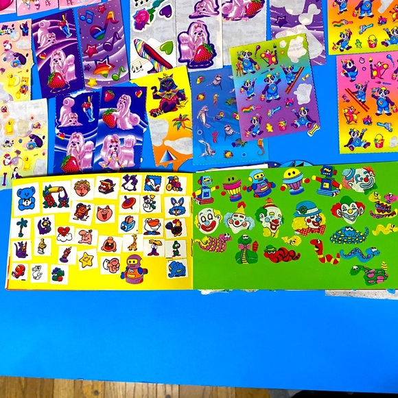 LISA FRANK VINTAGE FANTASTIC WORLD CHARACTERS STICKER COLLECTION & STICKER BOOK - Picture 15 of 16